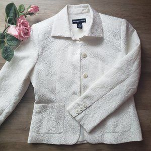 Norton McNaughton Creme Blazer Floral business sz6